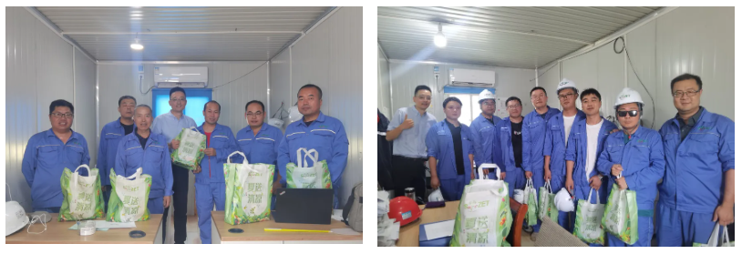 关怀一线 致敬匠心 | pp电子股份开展项目现场夏日“送清凉”慰问活动